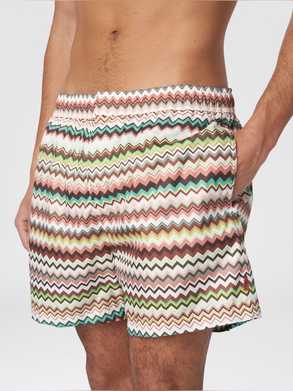 Men's Missoni Multi-Color Zigzag Swim Trunks
